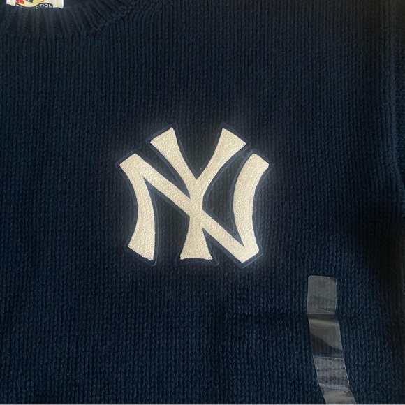Polo Ralph Lauren Crewneck Sweater Cotton Yankees Embroidered Patch Baseball - Picture 2 of 9